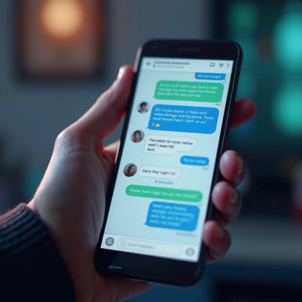 cómo salir de un mensaje de texto grupal en Android