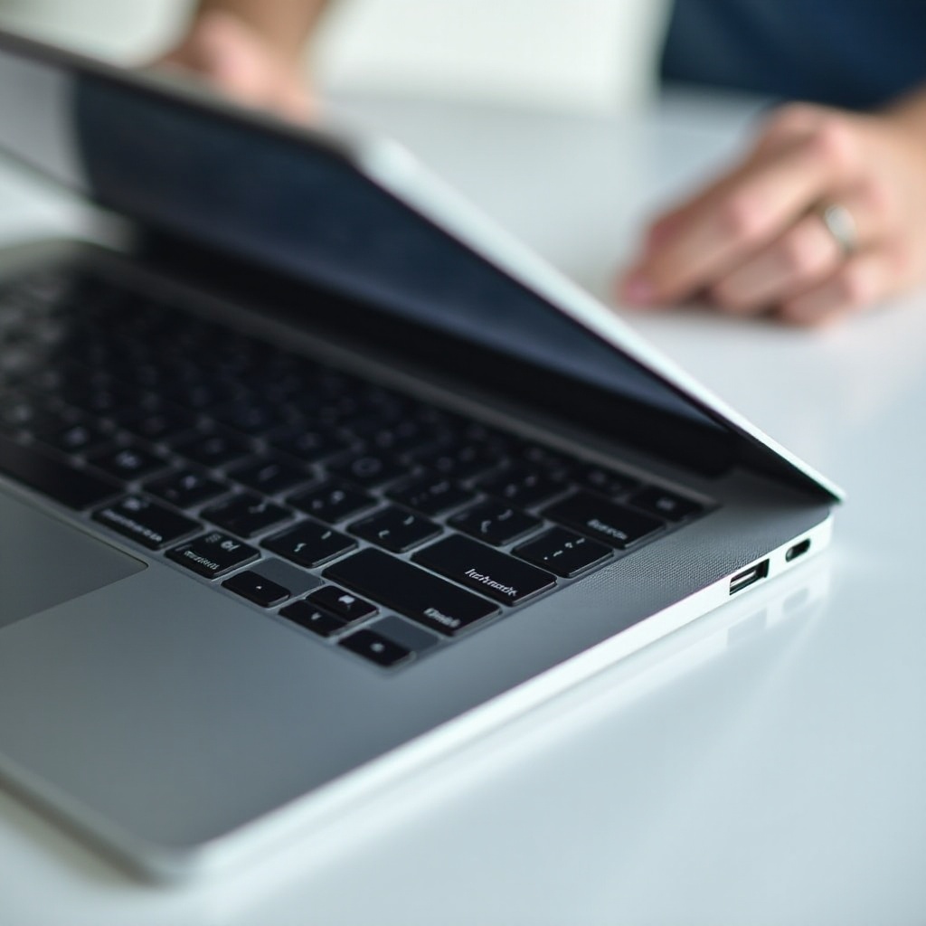 laptop con tastiera a grandezza naturale