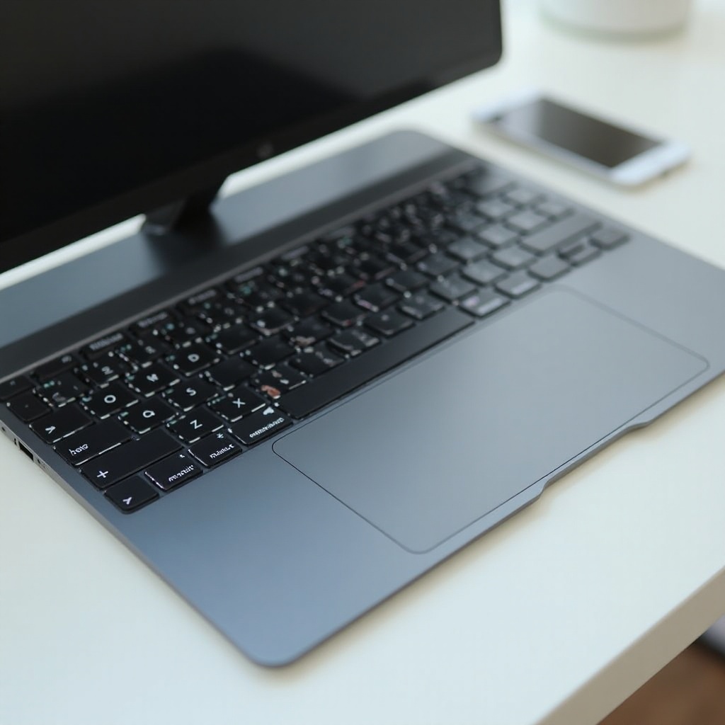 portátil con teclado de tamaño completo