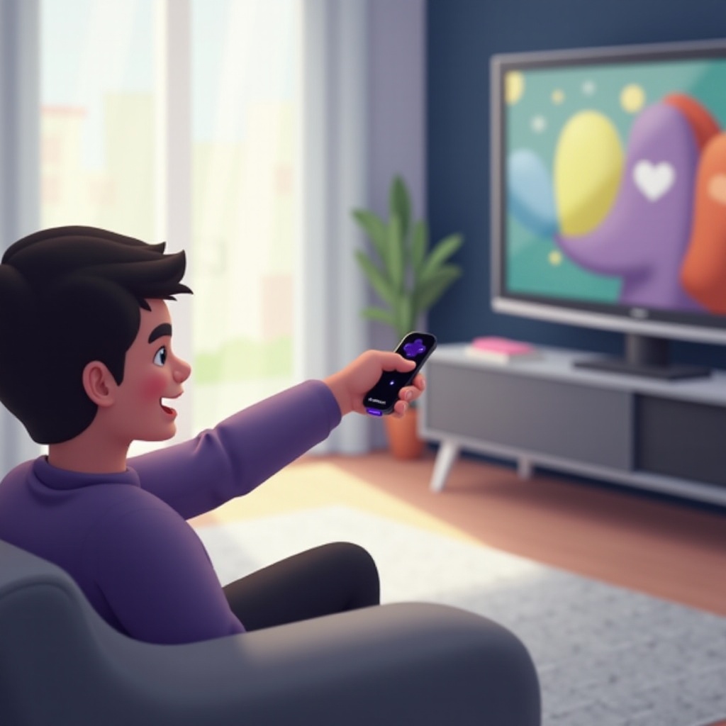 ligue a TV com o controle remoto Roku