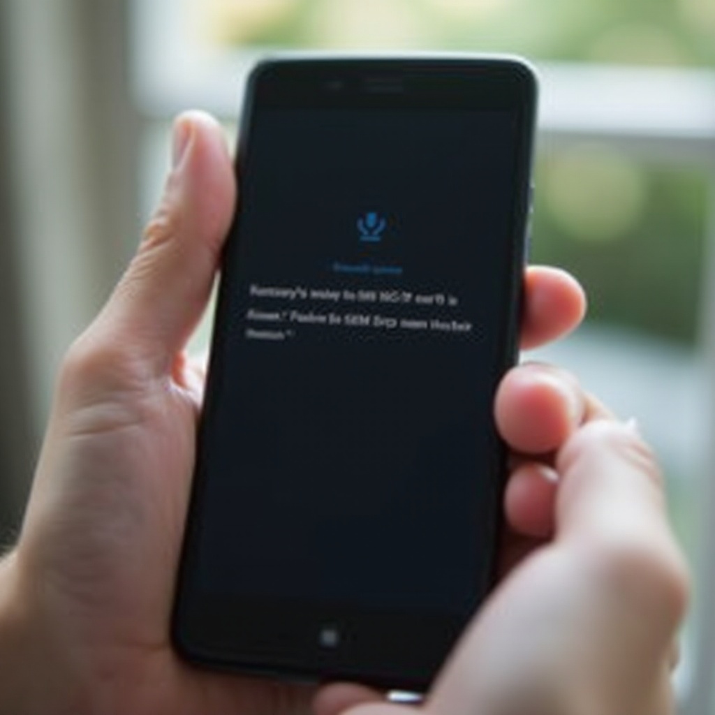 teléfono dice sin tarjeta SIM android