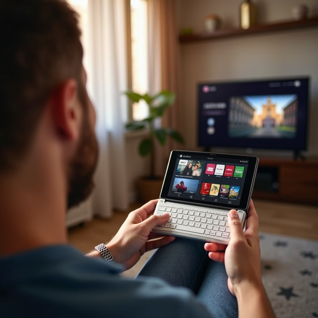 quais apps na TV LG funcionam com teclado BT