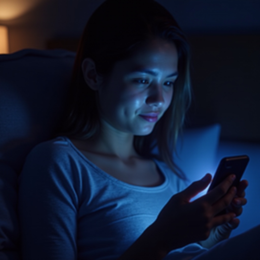 cómo desactivar la luz azul en el teléfono