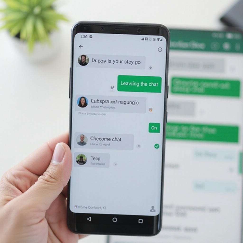 Android'de grup mesajından nasıl ayrılırsınız