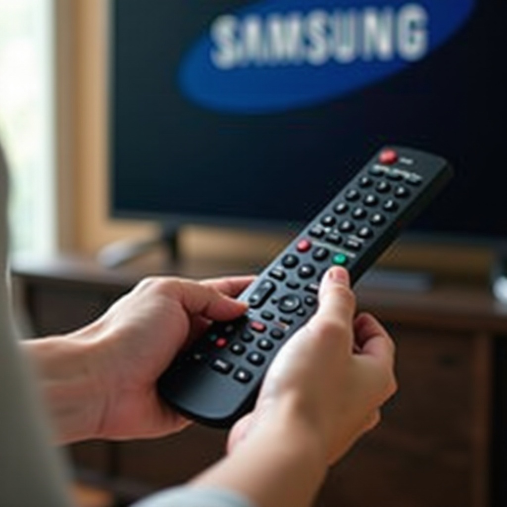 volume do controle remoto da TV Samsung não está funcionando