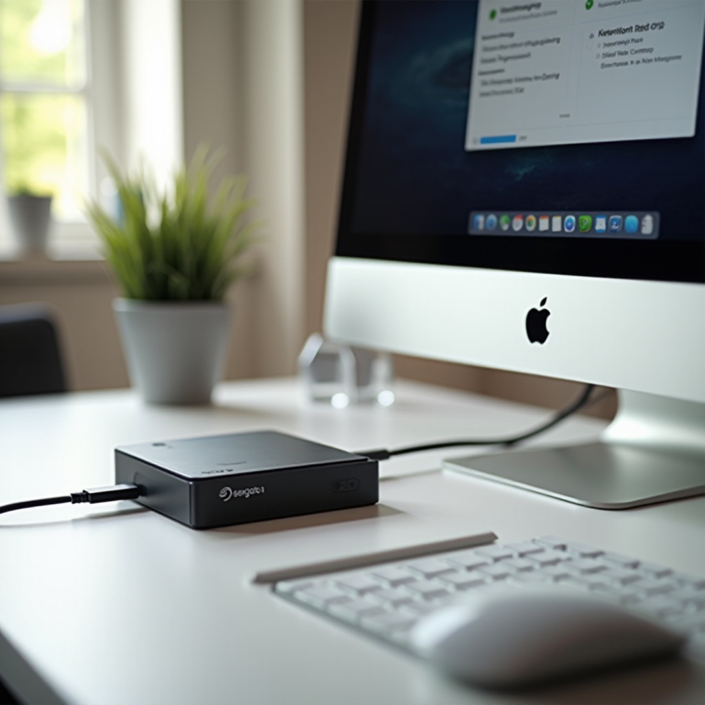 como formatar um disco rígido externo Seagate para Mac